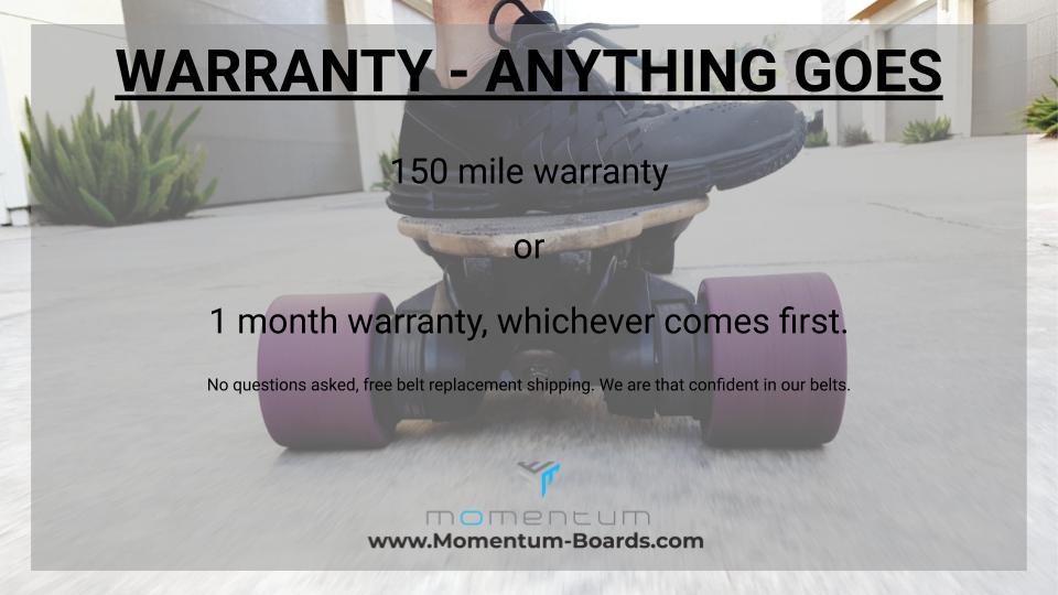 Boosted Board Belts with warranty
