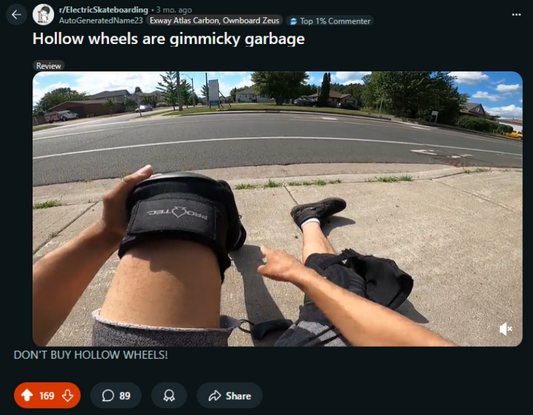 Hollow Wheels are gimmicky garbage