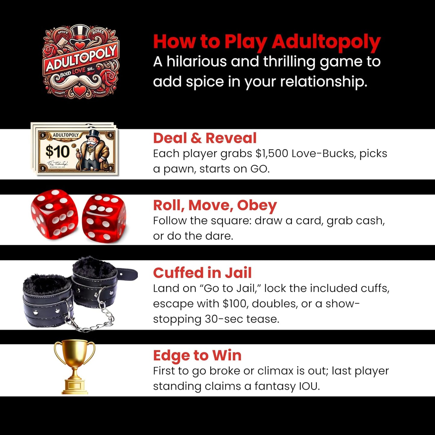Adultopoly with Handcuffs