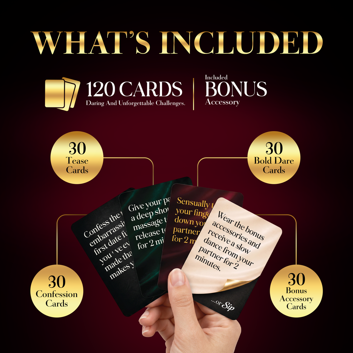 Sip or Spark Couples Card Game