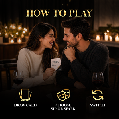 Sip or Spark Couples Card Game