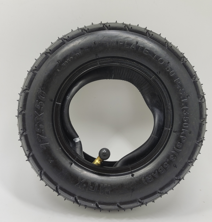 7" (175mm) Pneumatic Tires - High Grip & Comfort