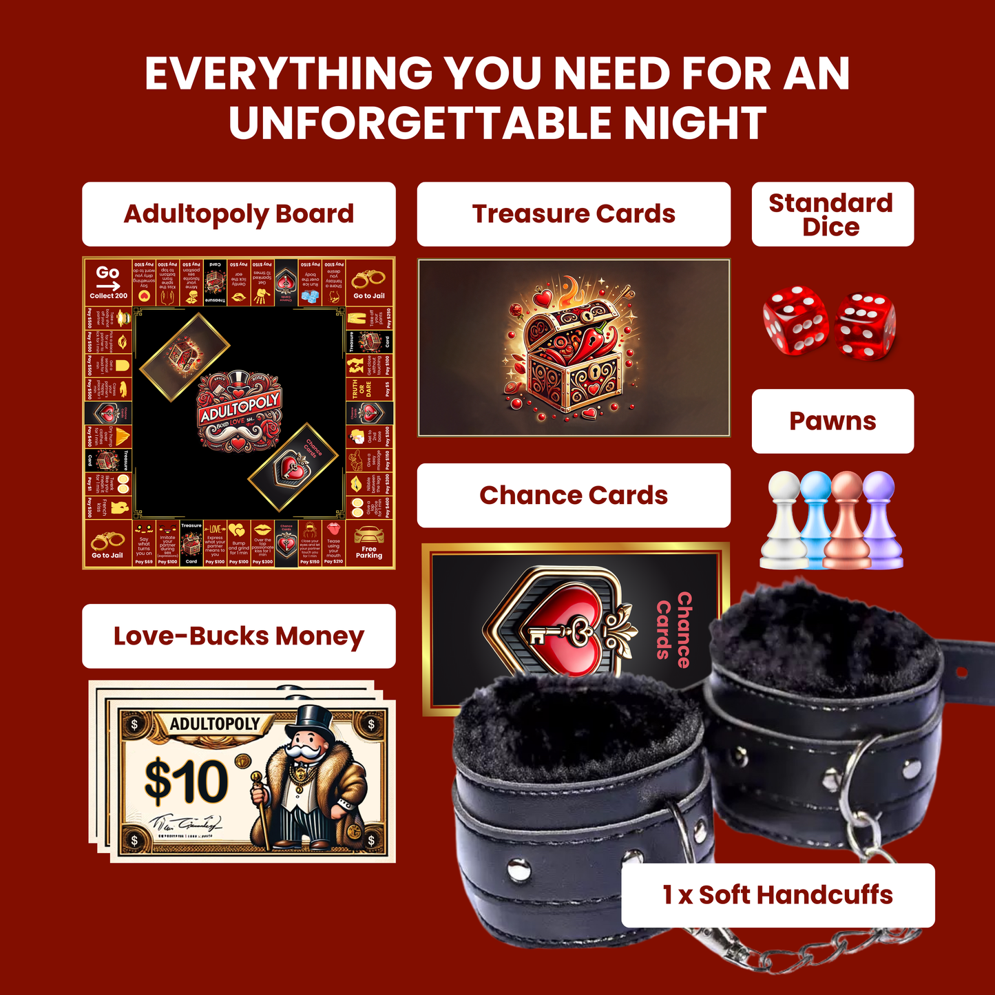 Adultopoly with Handcuffs