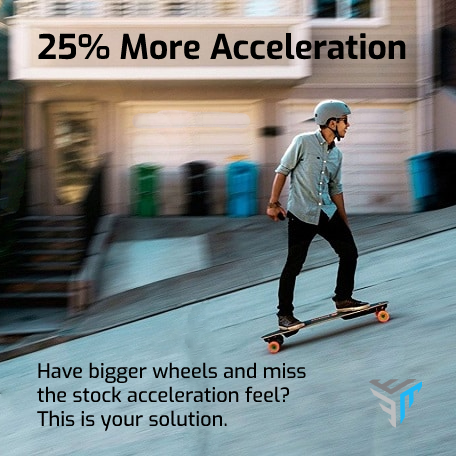 25% more acceleration belts