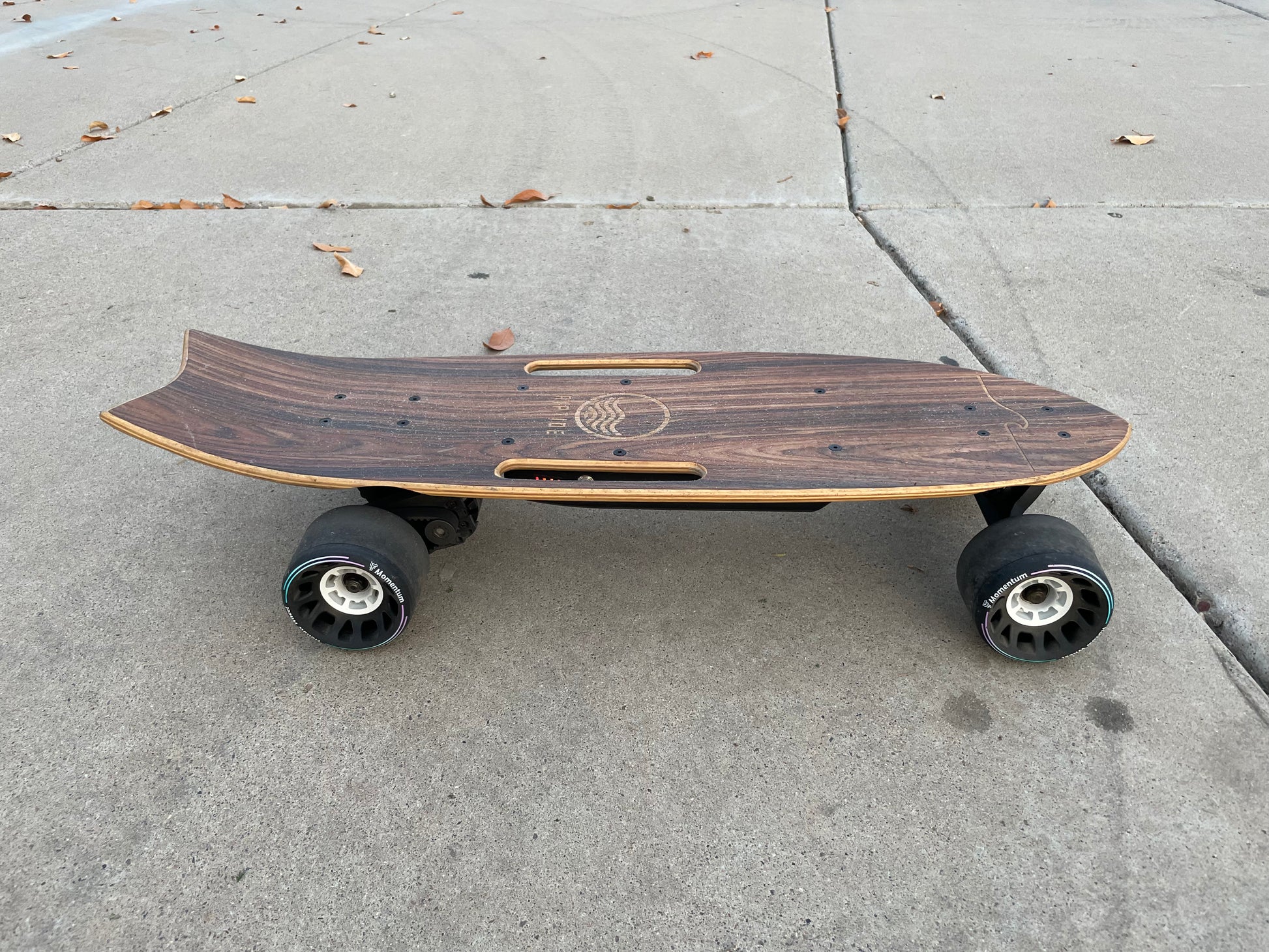 hollow wheels on riptide skateboard